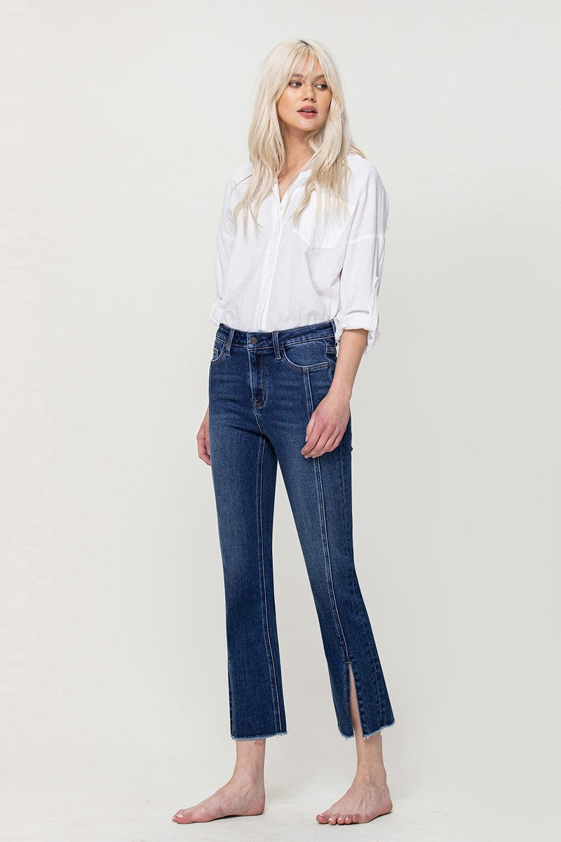 Cropped Denim Blue Jeans